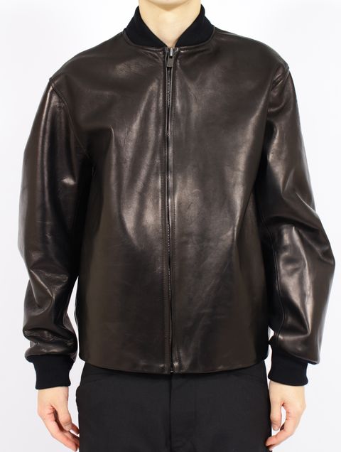 【26SS】レザー ジャケット / LEATHER JKT / ブラック