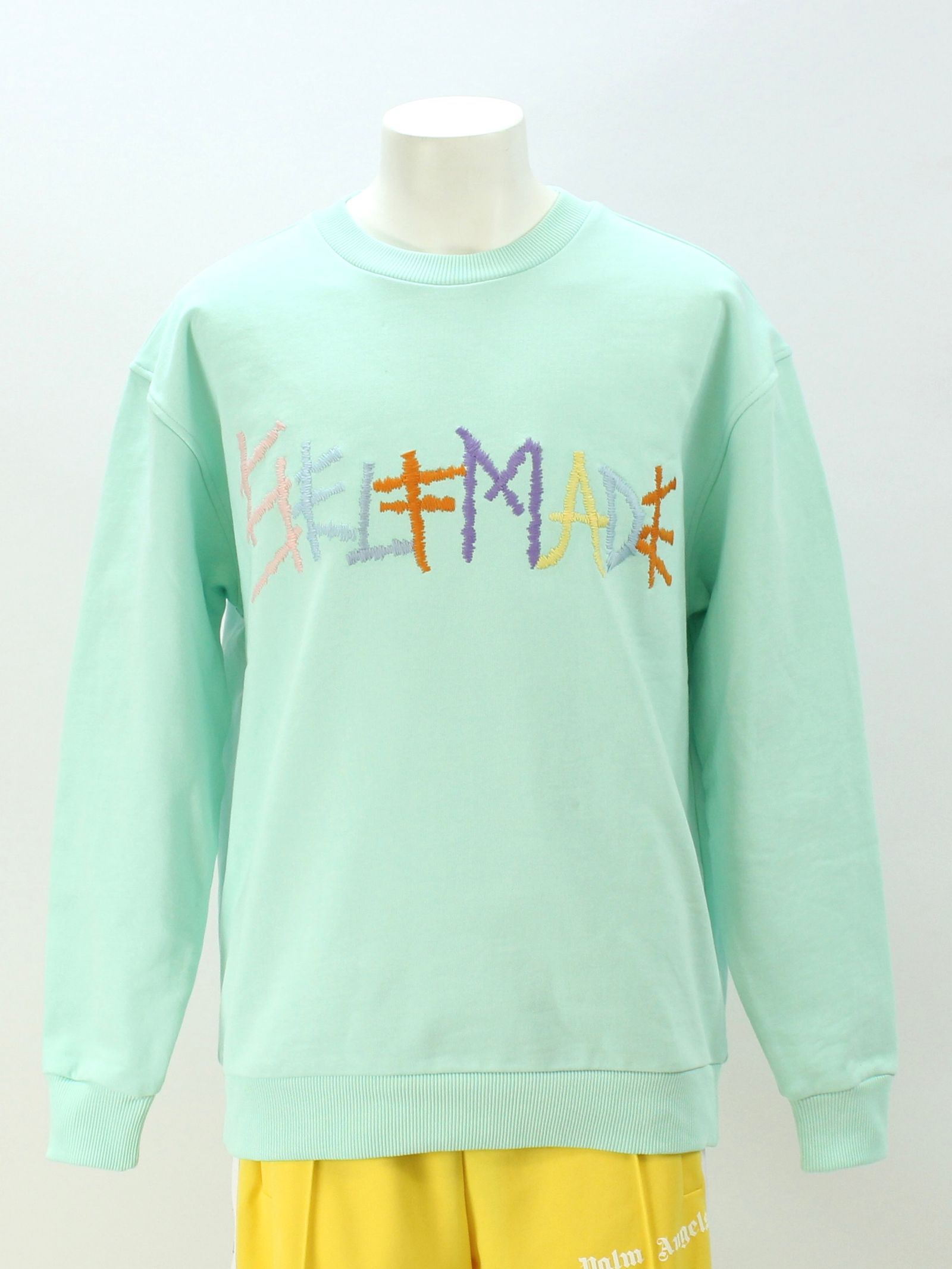 刺繍ロゴ スウェット / FAIR AQUA SWEATSHIRT WITH MULTI LOGO / アクア × マルチ