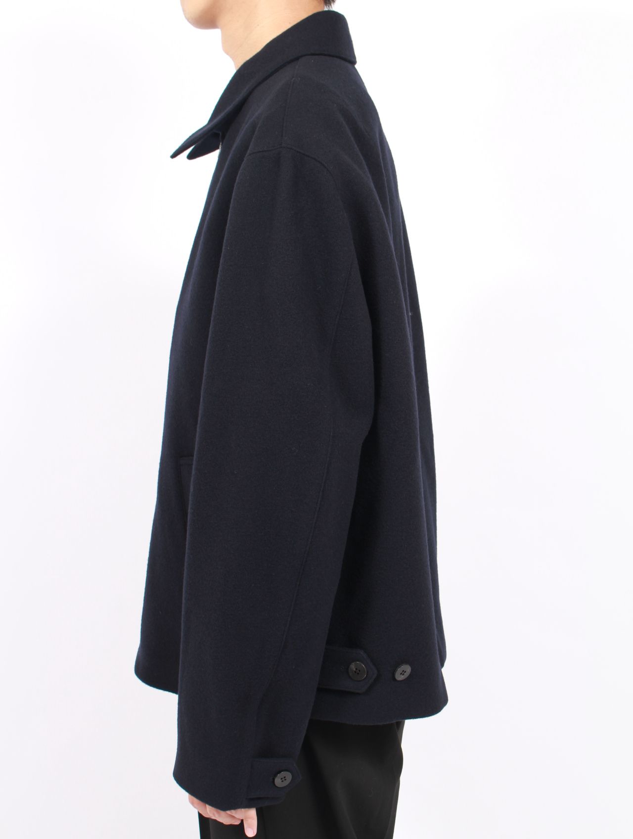 【25AW】ゼン モッサー ウール ブルゾン / ZEN MOSSER WOOL BLOUSON / ダークネイビー