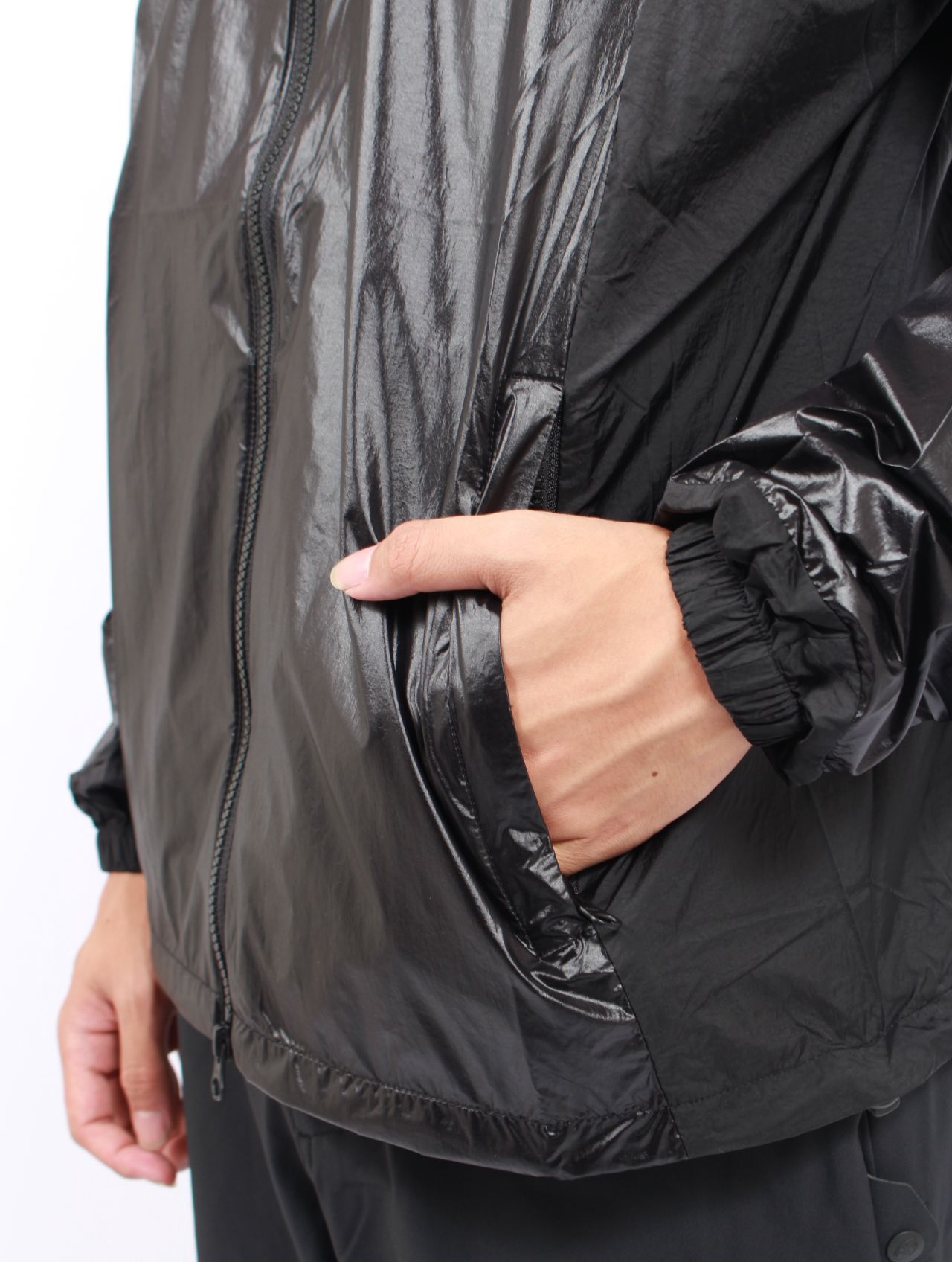 【25AW】シャイニーナイロン ラスター ジャケット / LUSTER JACKET / ブラック