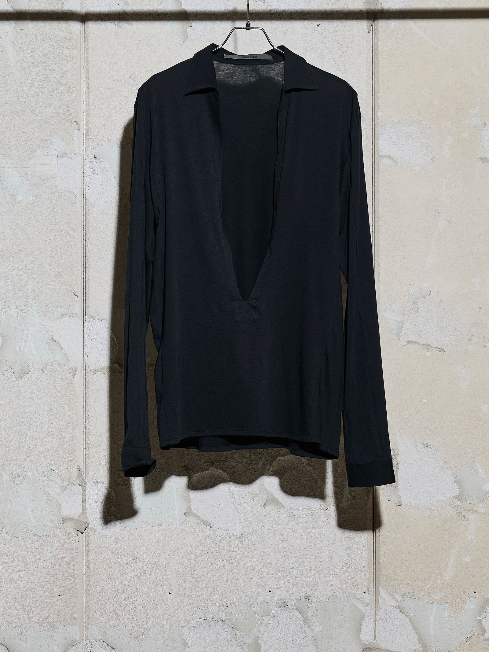 【26SS】ケイブ シャツ / CAVE V SHIRT / ブラック