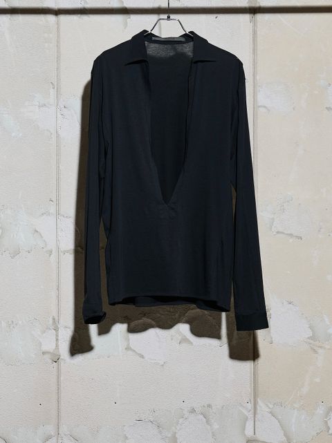 【26SS】ケイブ シャツ / CAVE V SHIRT / ブラック