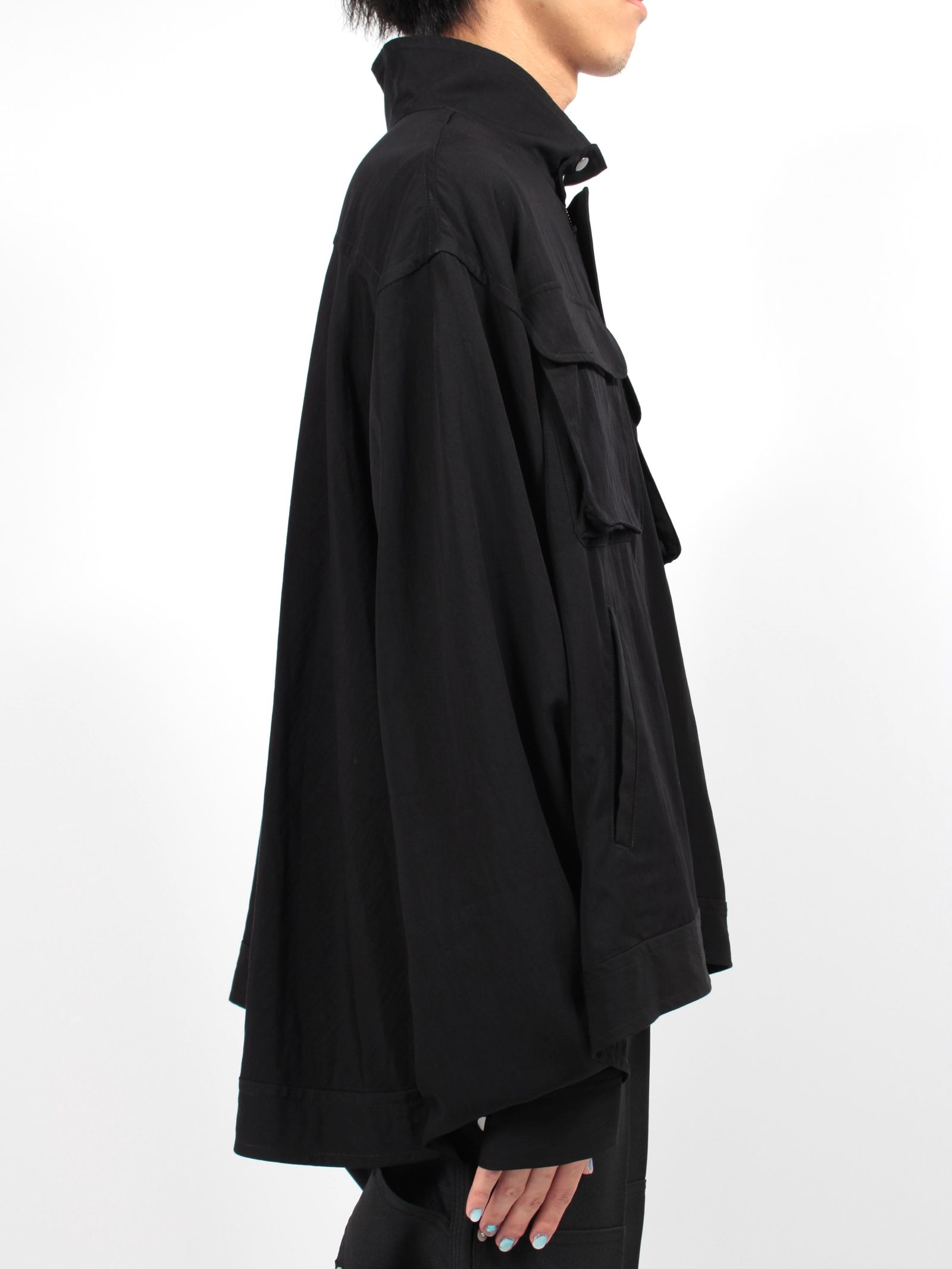 【24AW】インヴァネス フレア ワークジャケット / INVERNESS FLARE WORK JACKET / ブラック