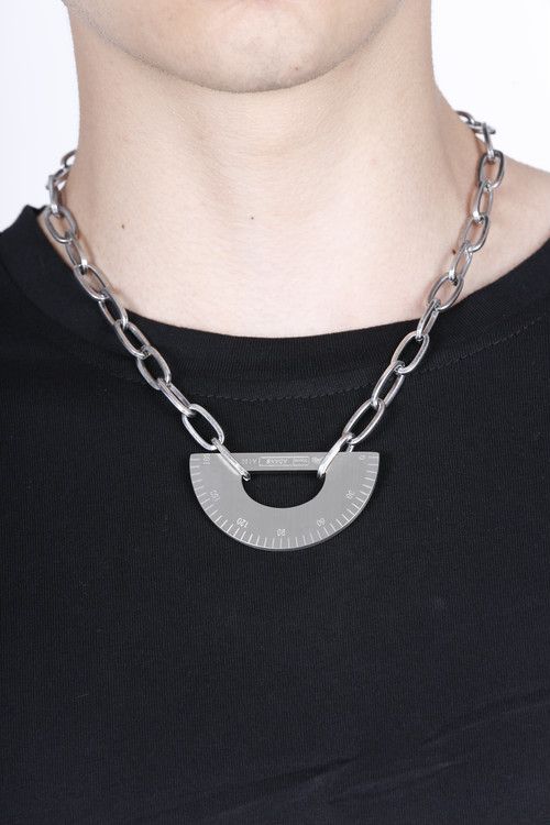 分度器モチーフ ネックレス / PROTRACTOR NECKLACE / シルバー