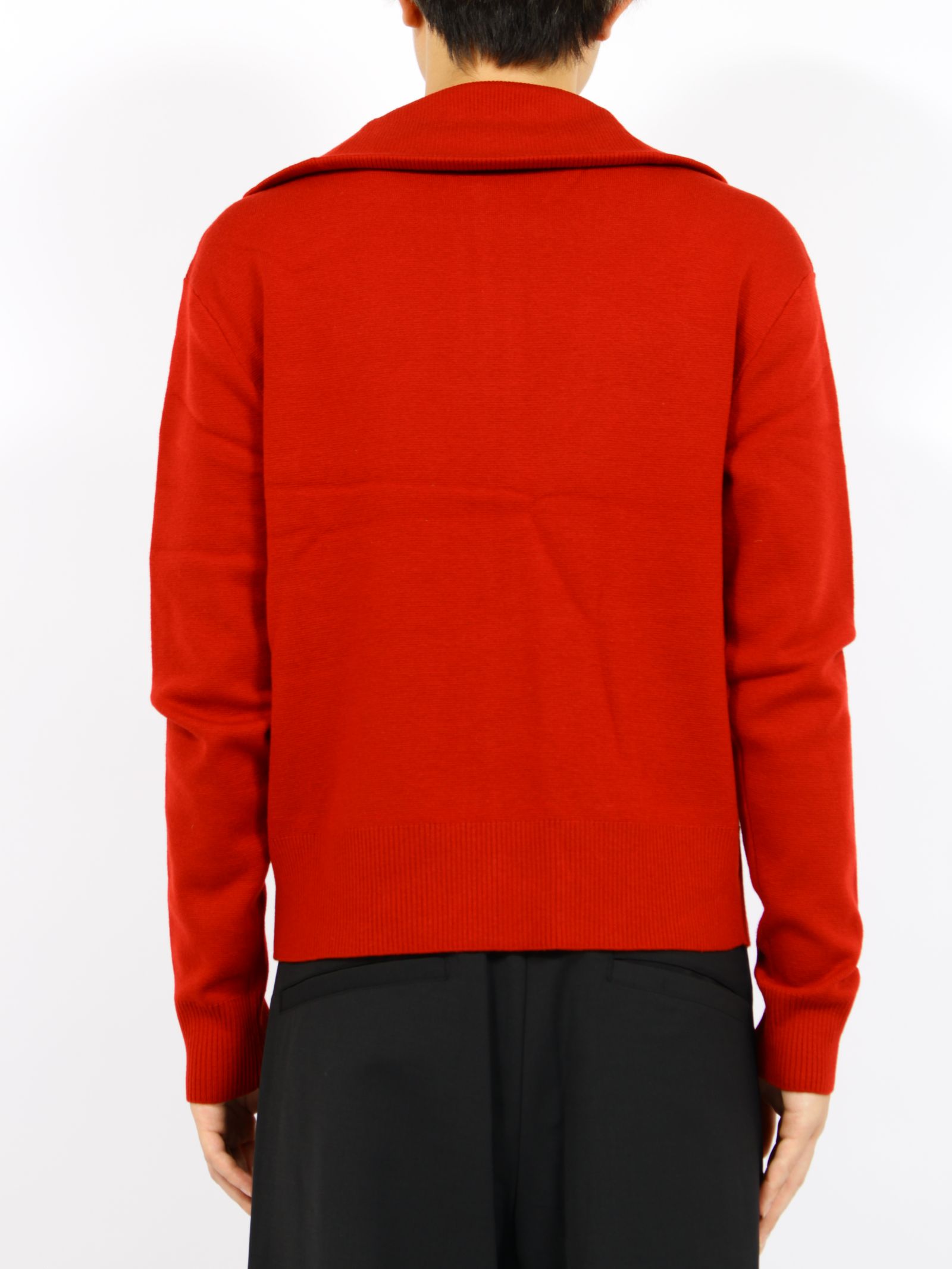 ニット ジップアップ ジャケット / KNIT ZIP UP JACKET / チェリー
