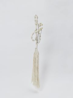 ”COA.”別注 壁掛け フラワーベース / KAKI-MESU:MACRAME FLOWER VASE / ホワイト