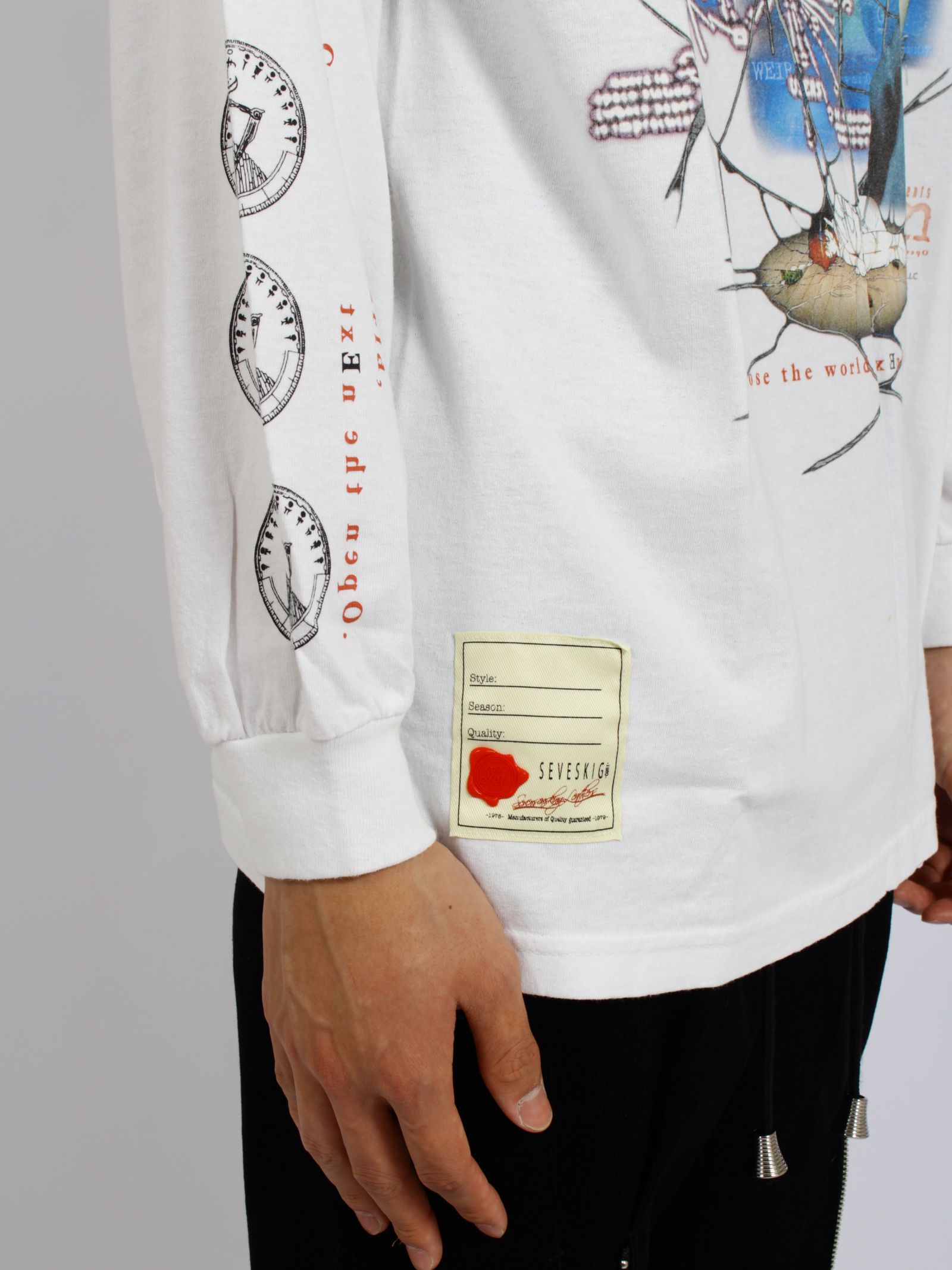 【26AW】セブ VS レイン レイヤー ロング スリーブ Tシャツ 長袖 カットソー / SEV VS LAIN LAYER L/SL TEE / ホワイト