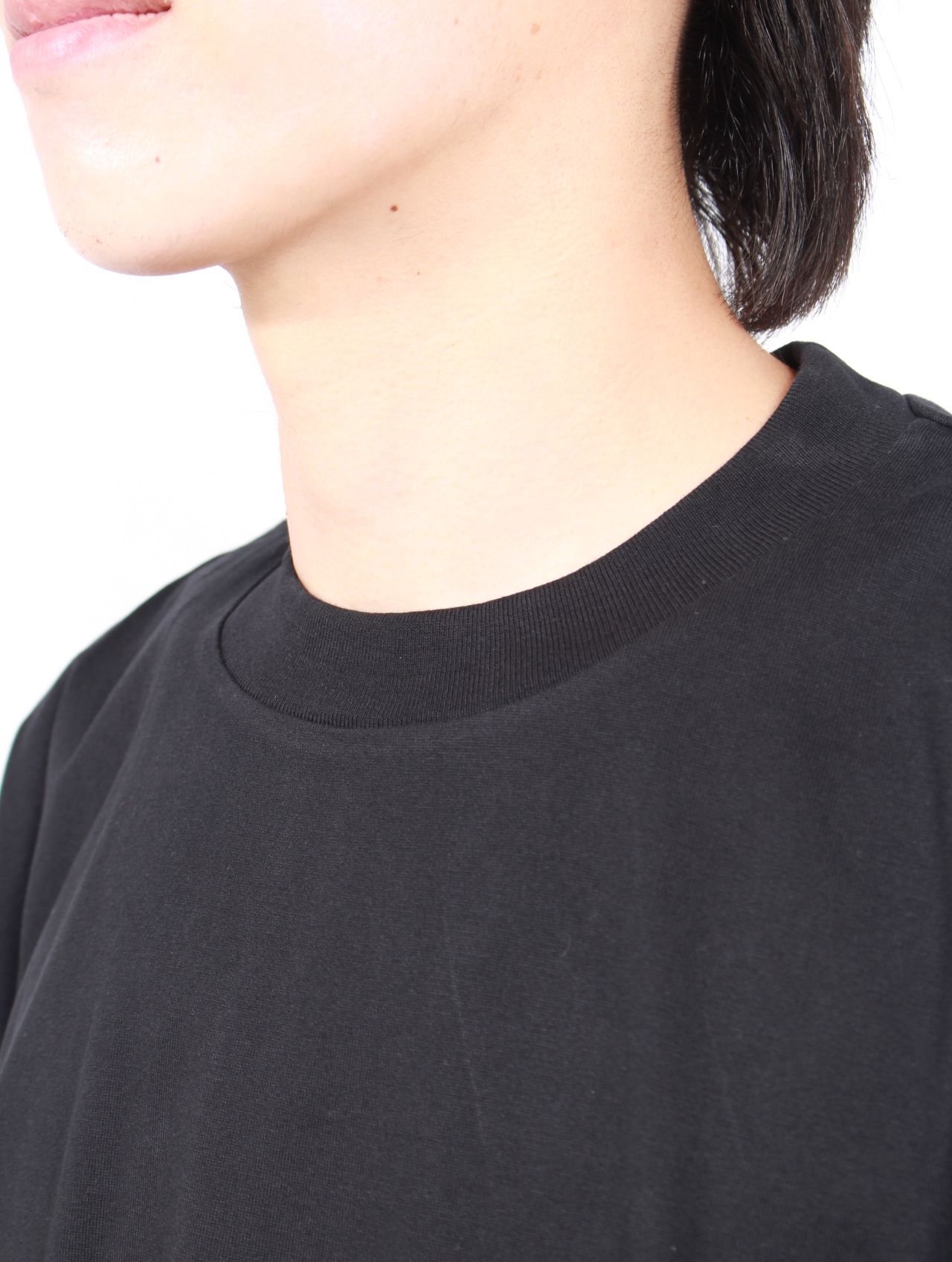 【25AW】ビッグ Tシャツ / BIG TEE / BLACK HEAVY JERSEY(ブラック)
