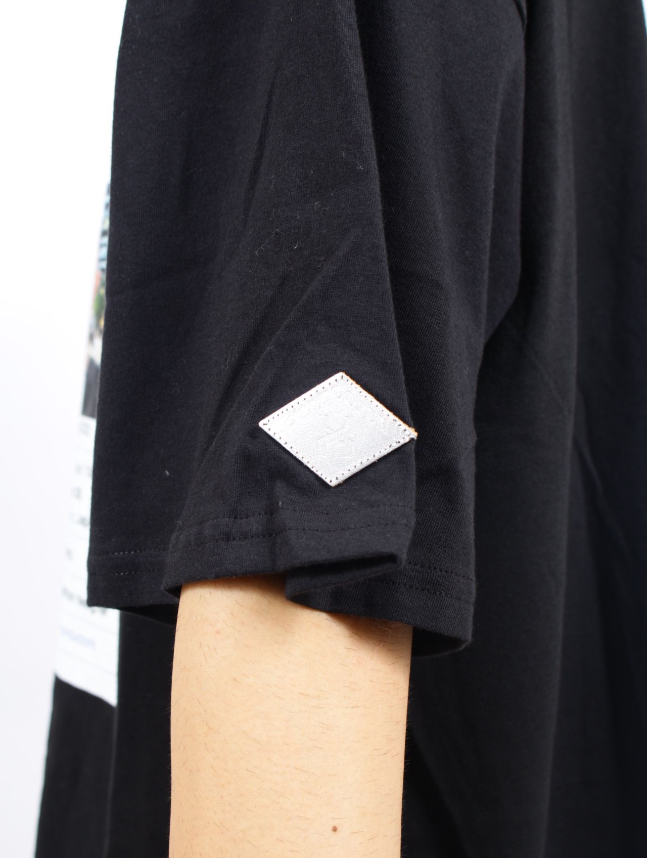 【25AW】ナガミネ ウィキ デザイナー フォト プリント 半袖 Tシャツ / NAGAMINE WIKI T-SHIRT / ブラック