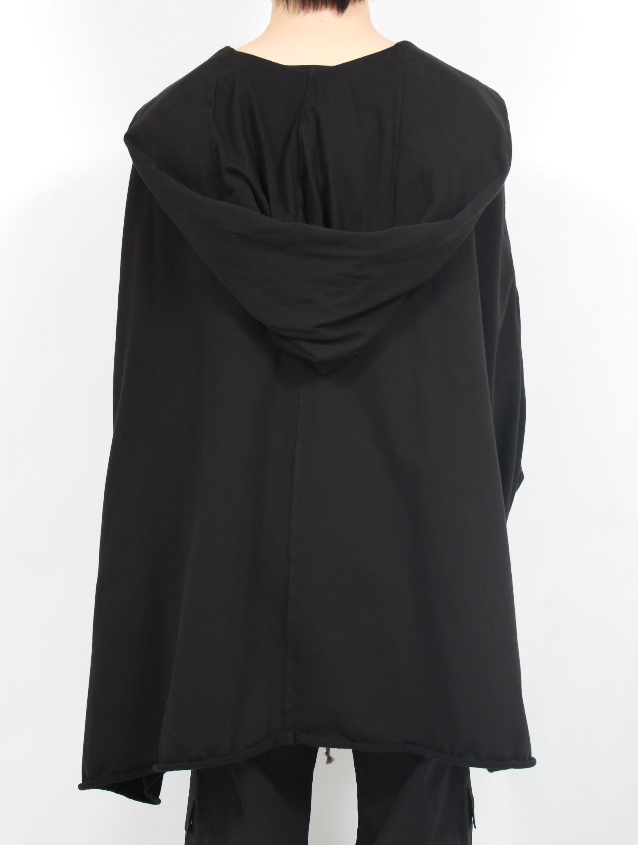 【25SS】フーデッド カフタン ドレス / HOODED KAFTAN / ブラック