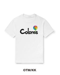 フラワー スプレーロゴ Tシャツ / Colores Tee / ホワイト
