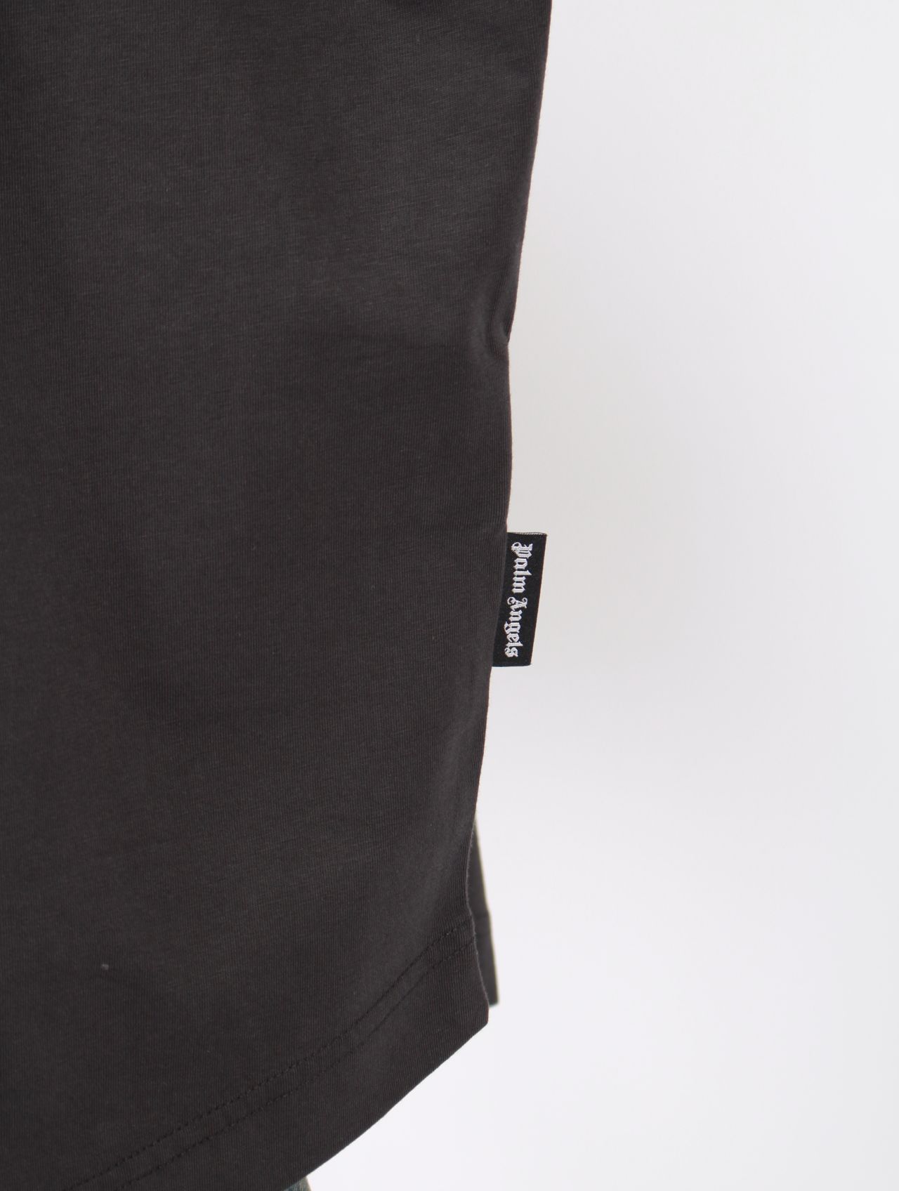 【25AW】定番 バック カーブロゴ オーバー 半袖 Tシャツ / BACK CURVED LOGO OVER TEE / ブラック×ホワイト