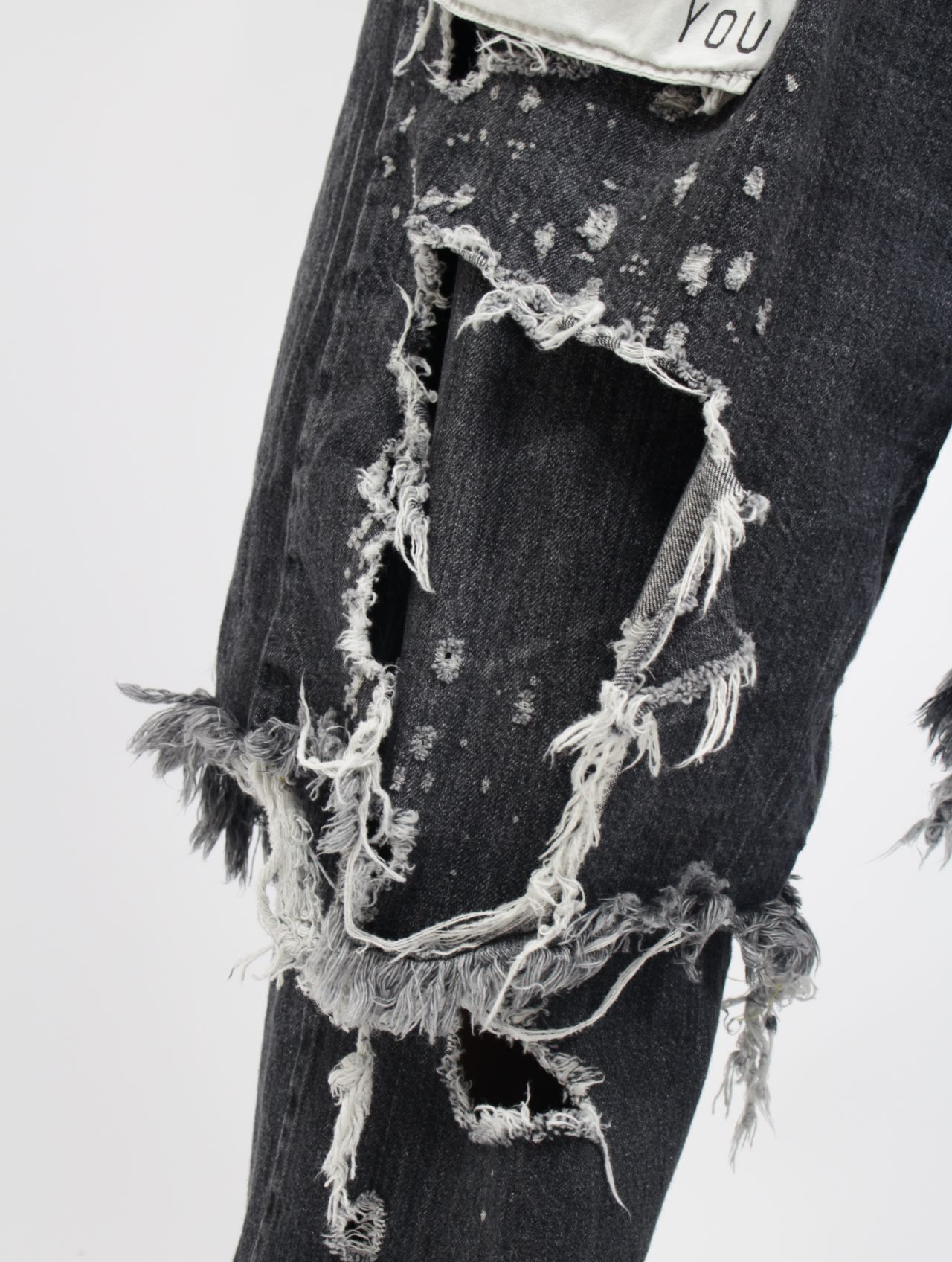 【25AW】リメイク レイヤー デニム パンツ / RE:LAYER 5P DENIM PANTS / ブラック