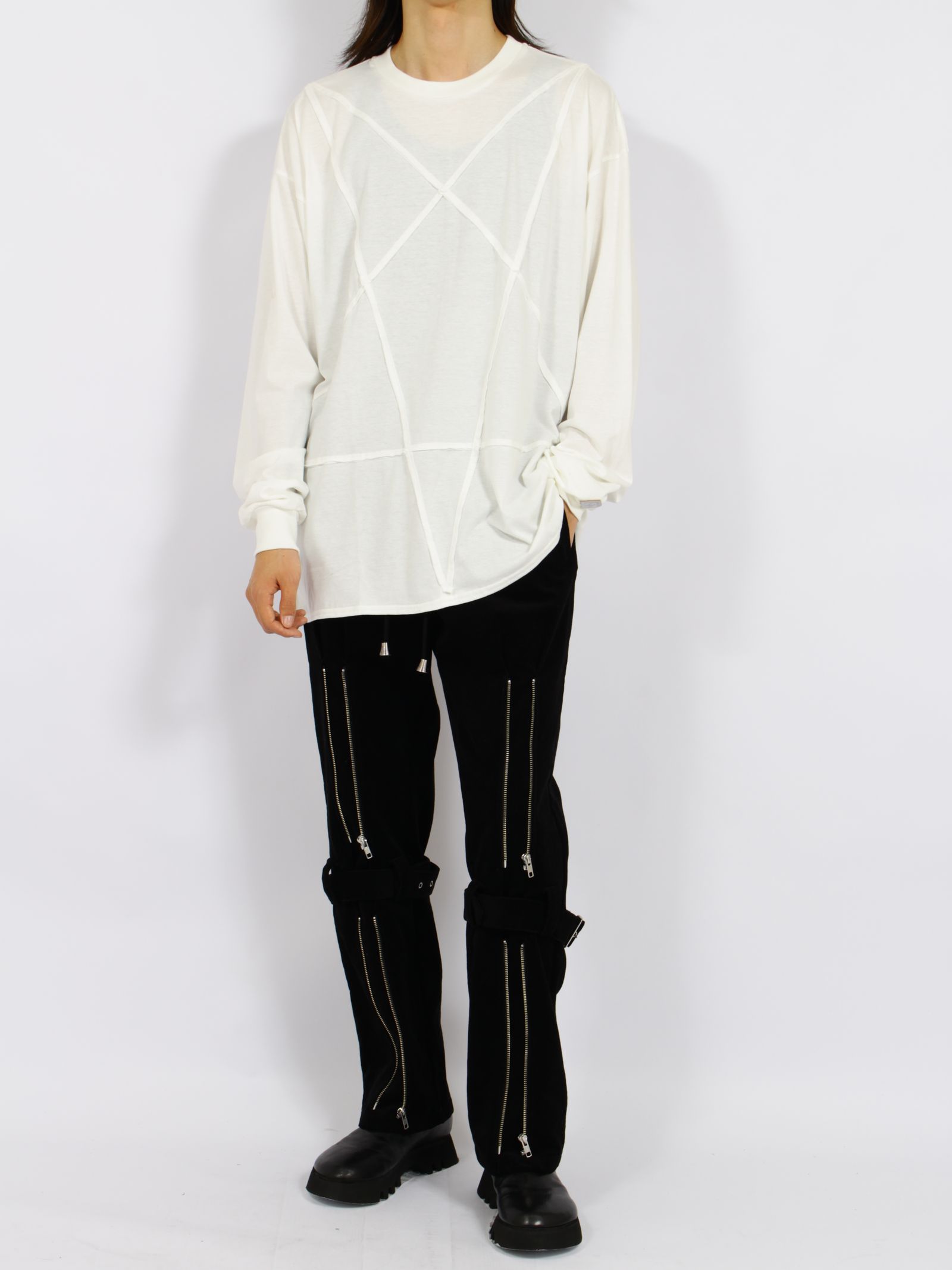 【26AW】コットン ペンタグラム スイッチ ロングスリーブ Tシャツ 長袖 Tシャツ / COTTON PENTAGRAM SWITCHED L/S T-SHIRT / ホワイト