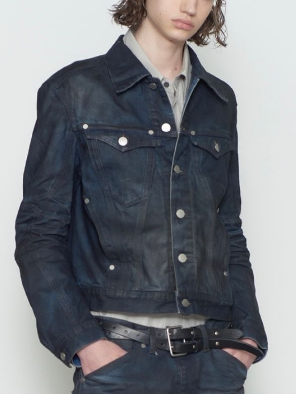 【26AW】デニム トラッカー ジャケット コーティング デニムジャケット / DENIM TRUCKER JACKET / LUSTER COATED INDIGO(インディゴ)