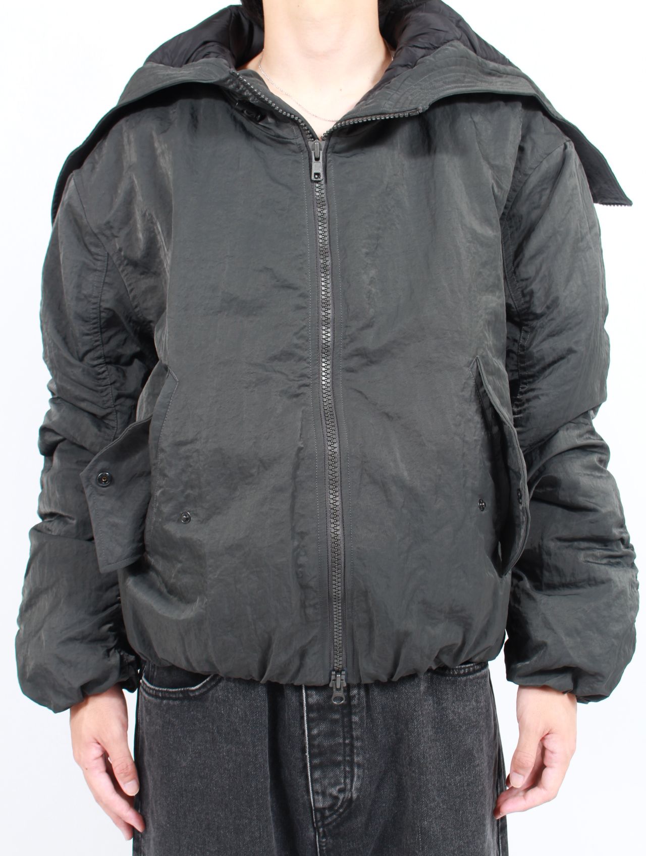 【25AW】エクスプローラー ジャケット ブルゾン / EXPLORER JACKET / DARK GREY VINTAGE NYLON(ダーク グレー)