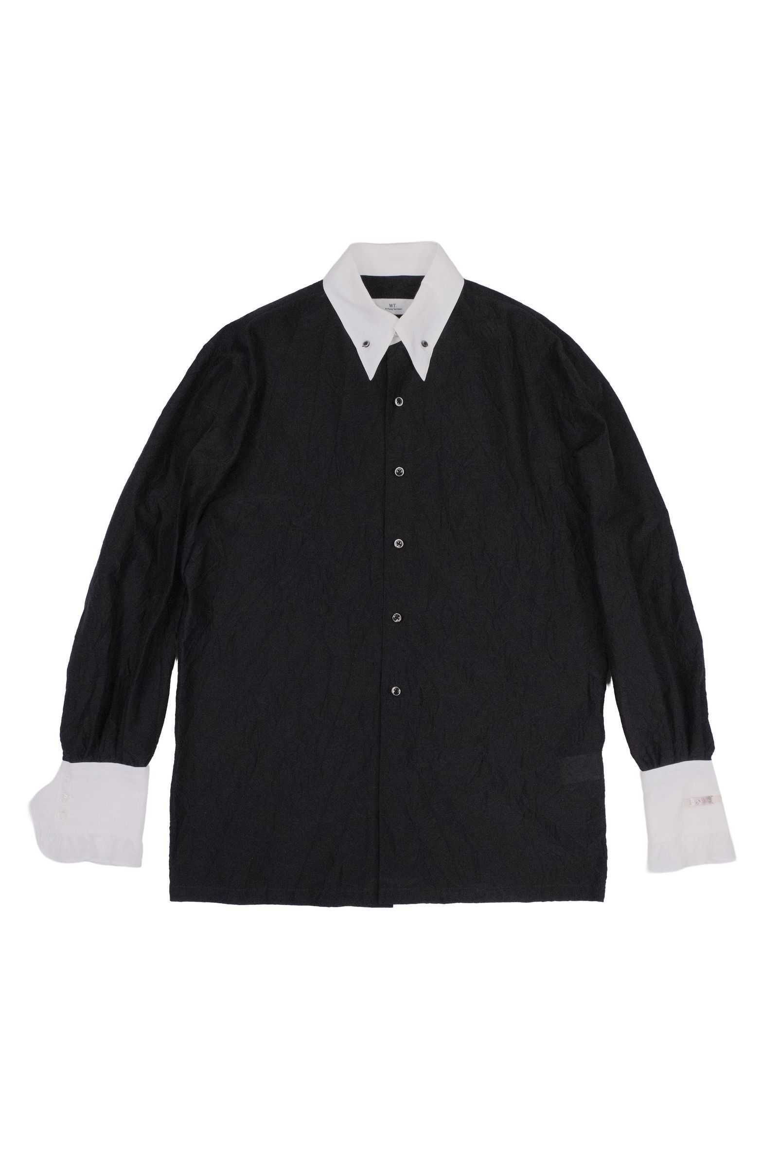 【27SS】 ナロー シャツ / NARROW SHIRT / ブラック×ホワイト