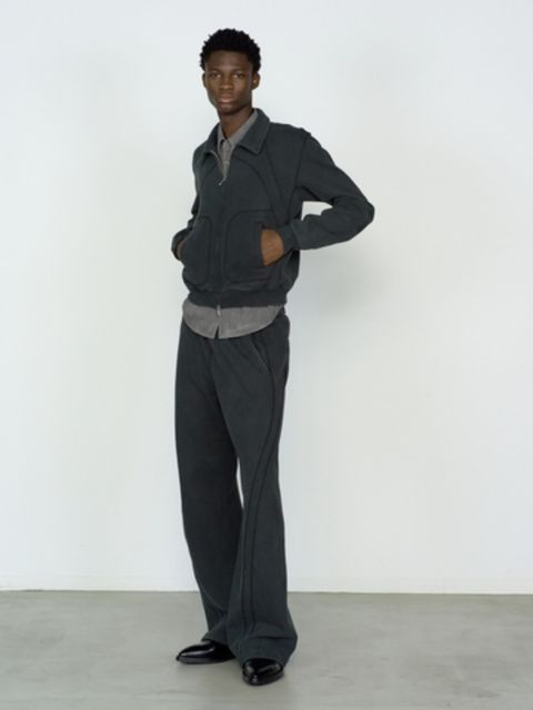 3D ツイステッド ラウンジ パンツ スウェットパンツ / 3D TWISTED LOUNGE PANTS / フェード ブラック
