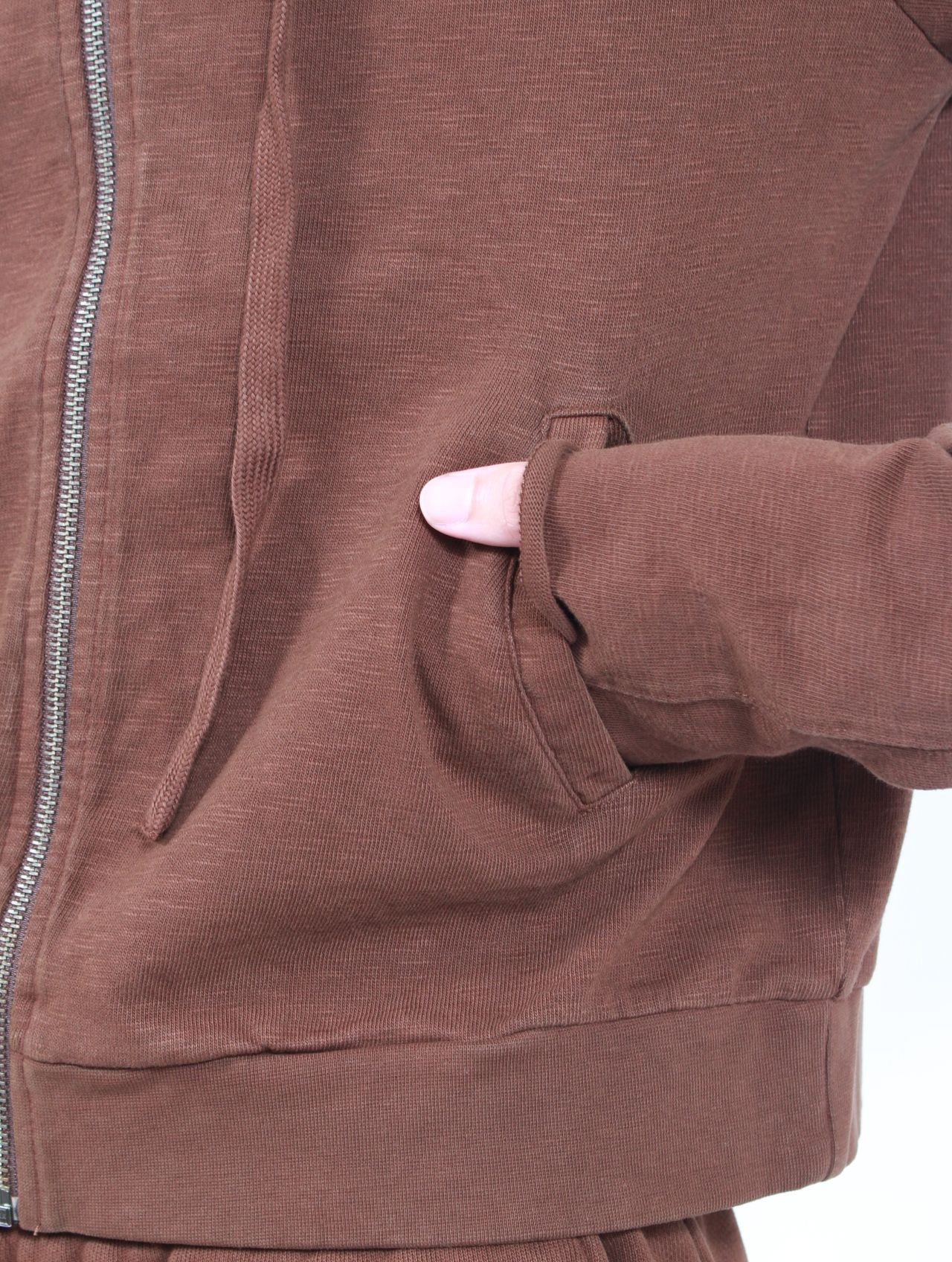 woolrich brown zip hoodie ジップパーカー 茶 ラグラン ② ショート丈 ジップアップ ニットパーカー 長袖 ブラウン Y2K