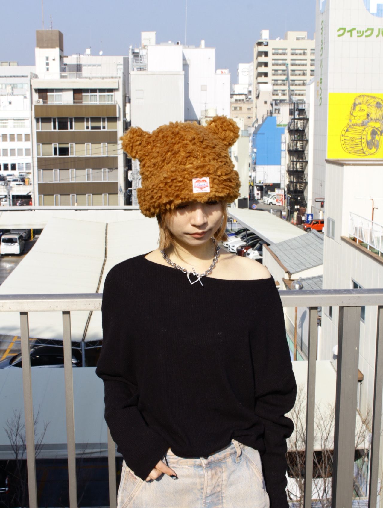 【26SS】ベアー ビーニー 帽子 / BEAR BEANIE / ダークブラウン