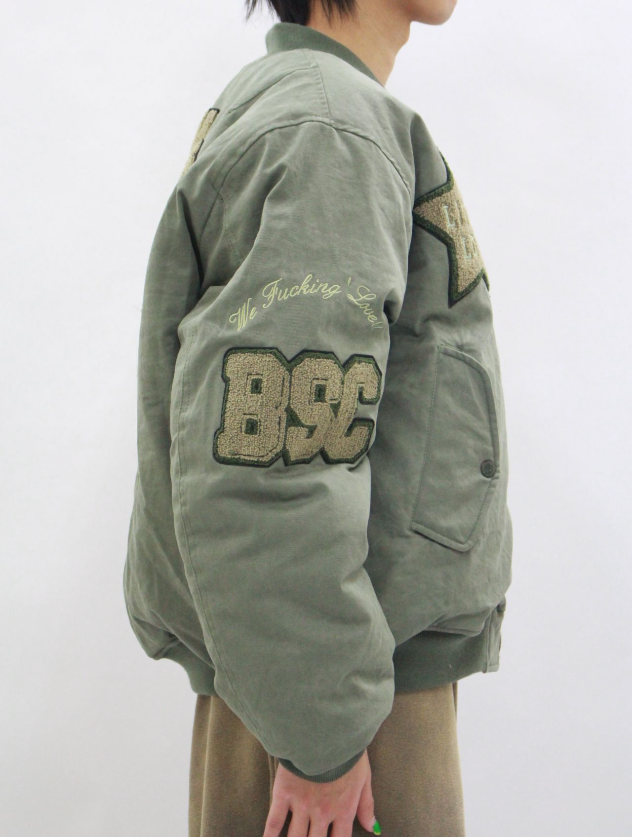 【25SS】コットン ボンバー ジャケット / COTTON BOMBER JACKET / カーキ