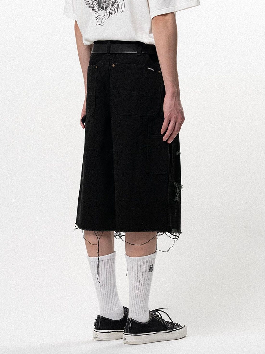 【26SS】ボロ ダック ペインター バミューダ ショーツ パンツ / BORO DUCK BERMUDA SHORTS / ブラック