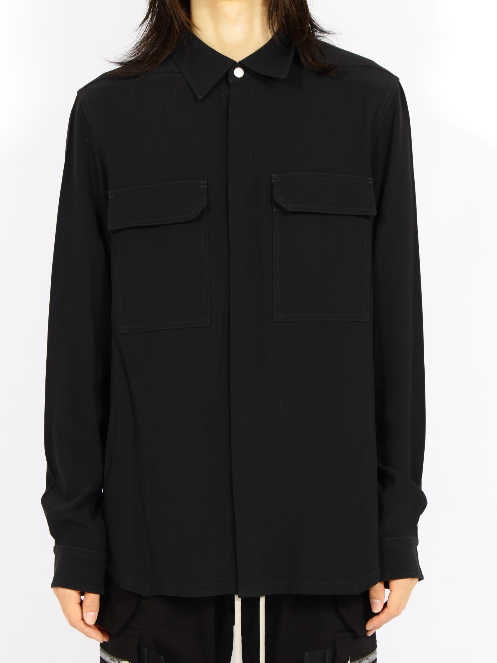 【26AW】アウターシャツ 長袖 / OUTERSHIRT / ブラック