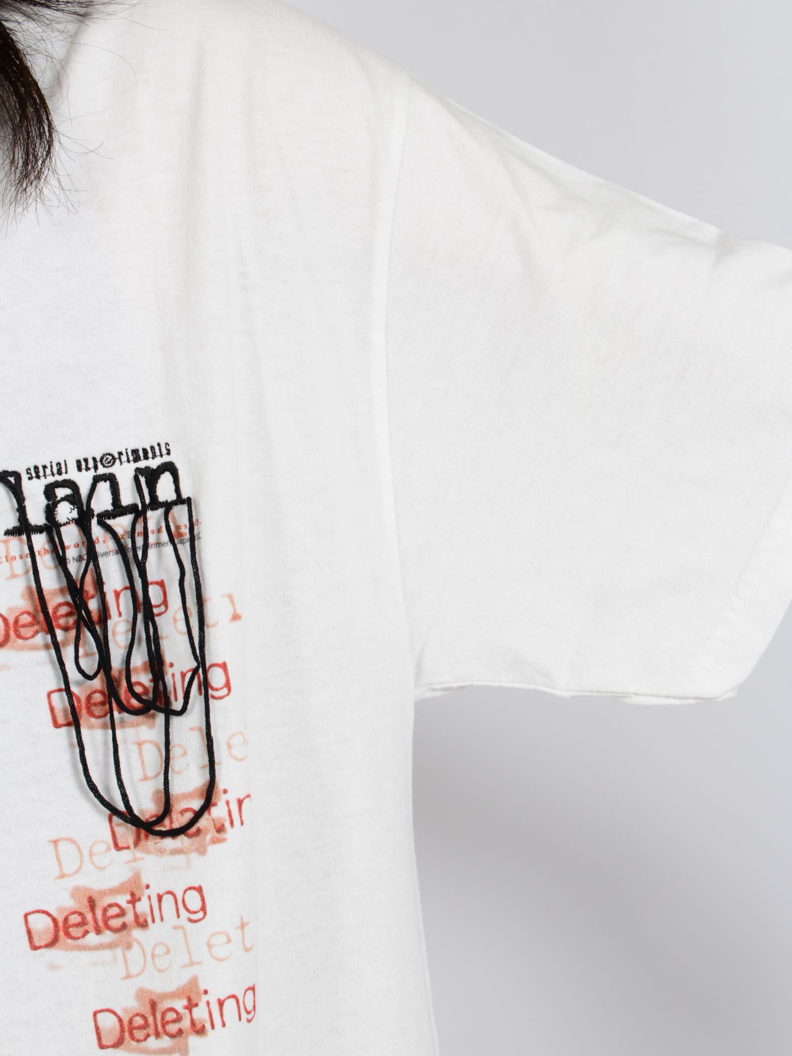 【26AW】バックプリント セブ VS レイン ショート スリーブ Tシャツ バージョン キュータ 半袖 カットソー / SEV VS LAIN S/SL TEE VER,Q-TA / ホワイト