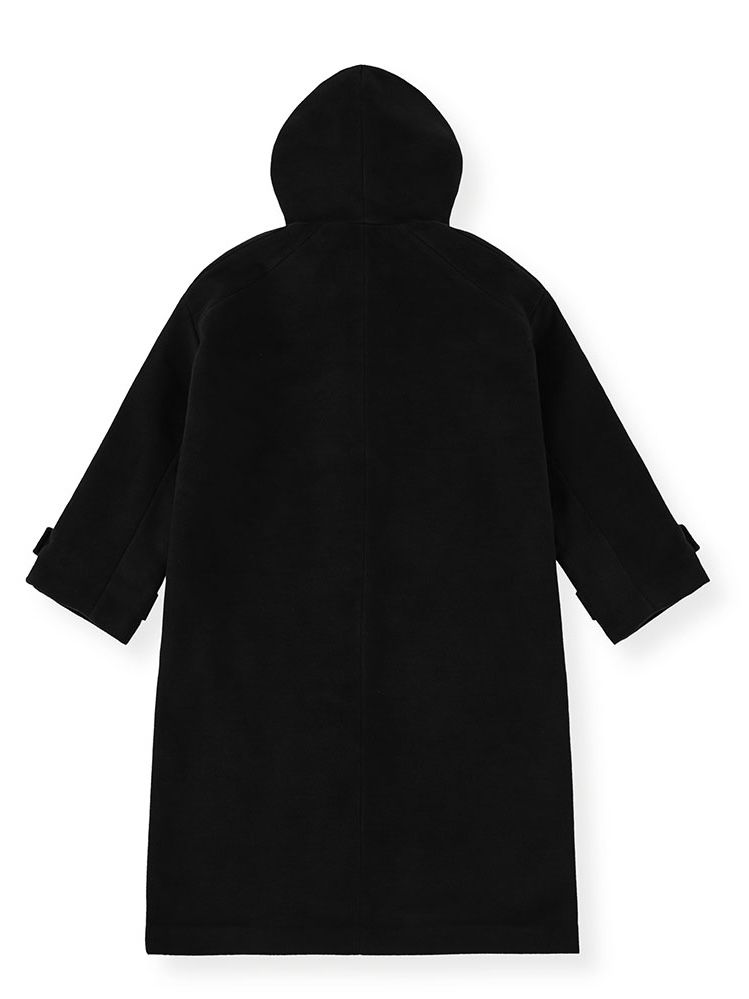 オーバーサイズ ロング コート / LONG HOODIE OVER COAT / ブラック