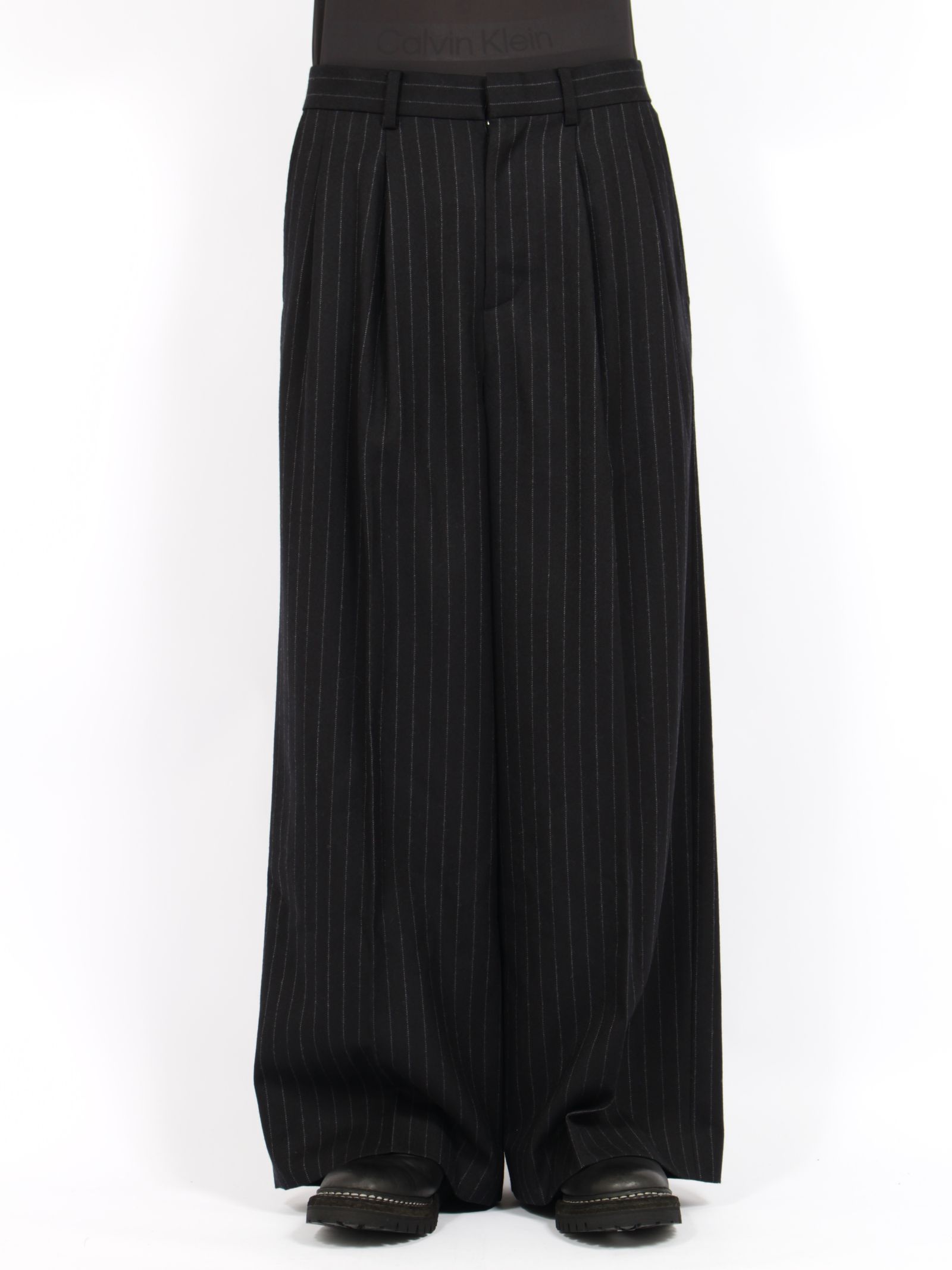 【26AW】ワイド トラウザーズ / WIDE TROUSERS / ブラック