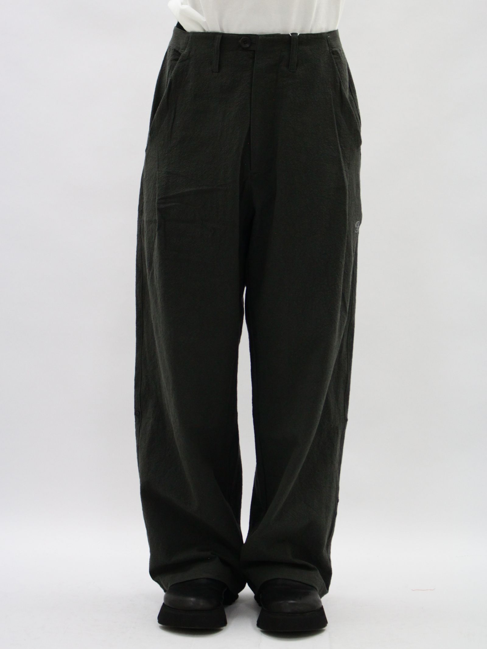 【26SS】ウェルド パッチド パンツ / WELD PATCHED PANTS / グレー