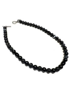 【25AW】定番 数珠 ジュズ ネックレス オニキス / JUZU NECKLACE / ブラック