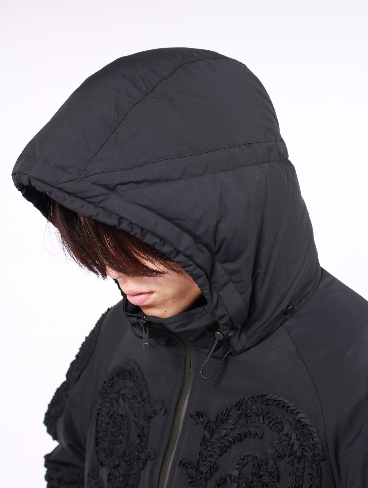 【25AW】ダウンジャケット 刺繍  / DOWN JACKET / ブラック