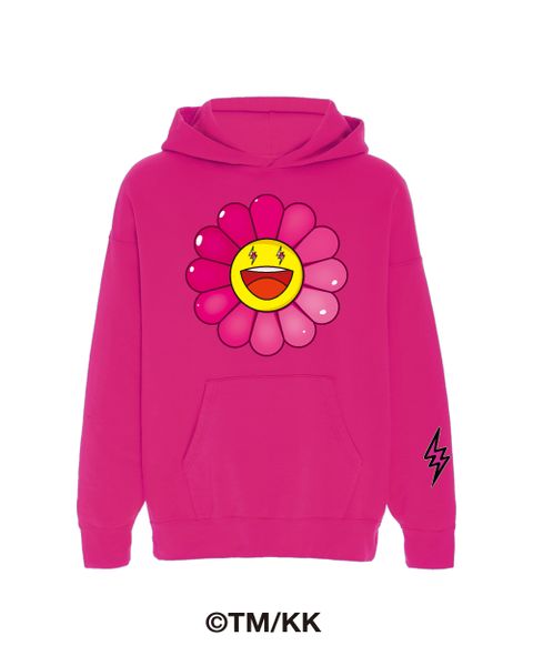 ビッグフラワープリント フーディー / Rosa Flower Hoodie / ピンク