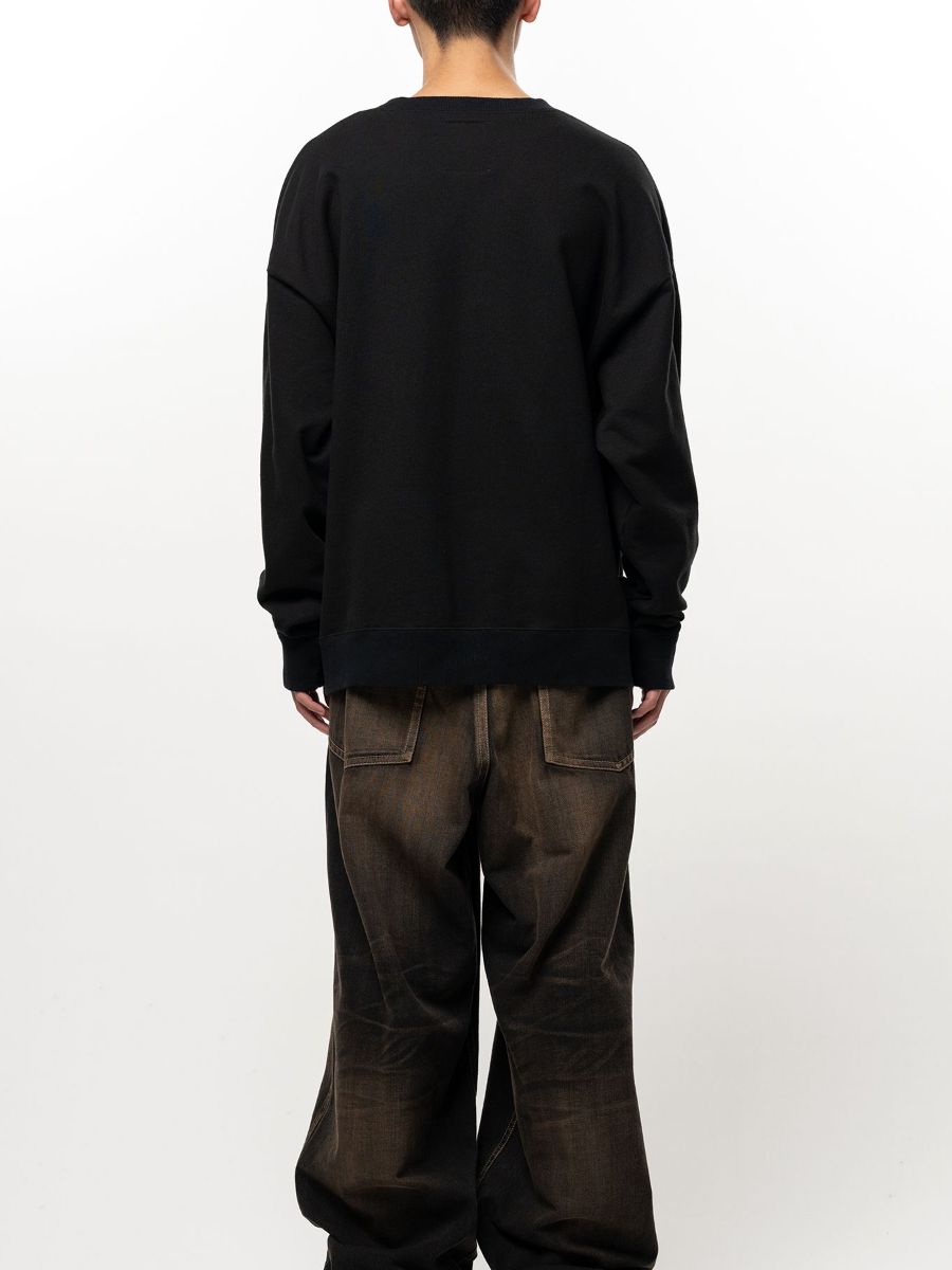 【26AW】 キャット プリンテッド スウェット プルオーバー / CAT PRINTED SWEAT PO / ブラック