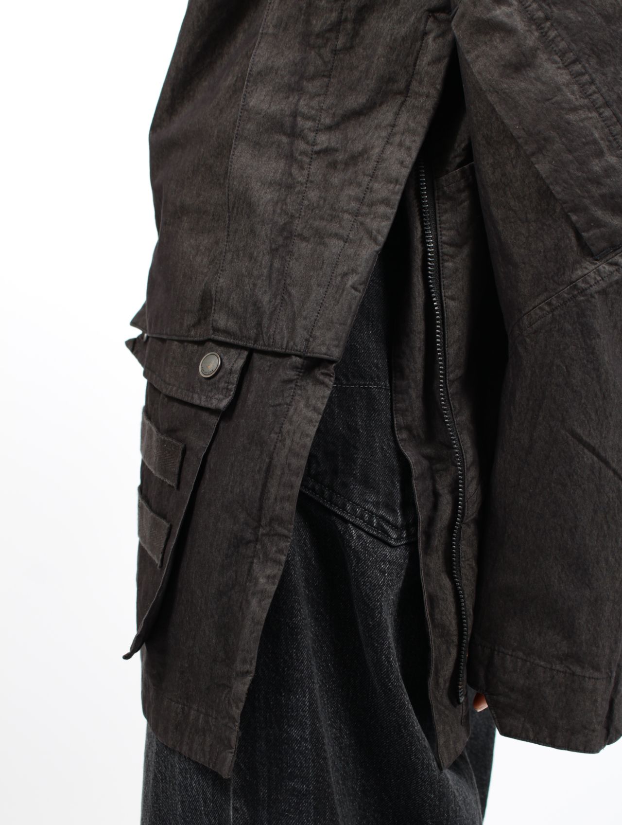 【25SS】ガーメント ダイド タクティカル ジャケット / GARMENT DYED TACTICAL JACKET.13 / アッシュブラック
