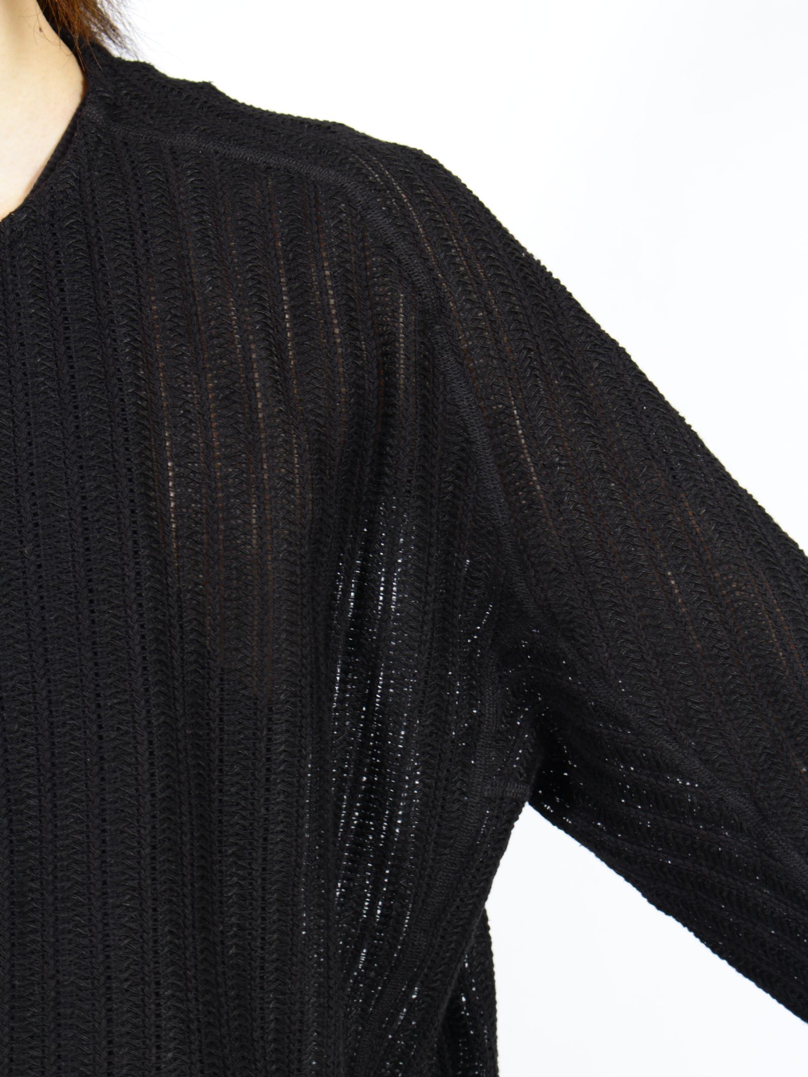 【26SS】ウェーブ ロングスリーブ Tシャツ / LONG SLEEVE T-SHIRTS WAVE / ブラック