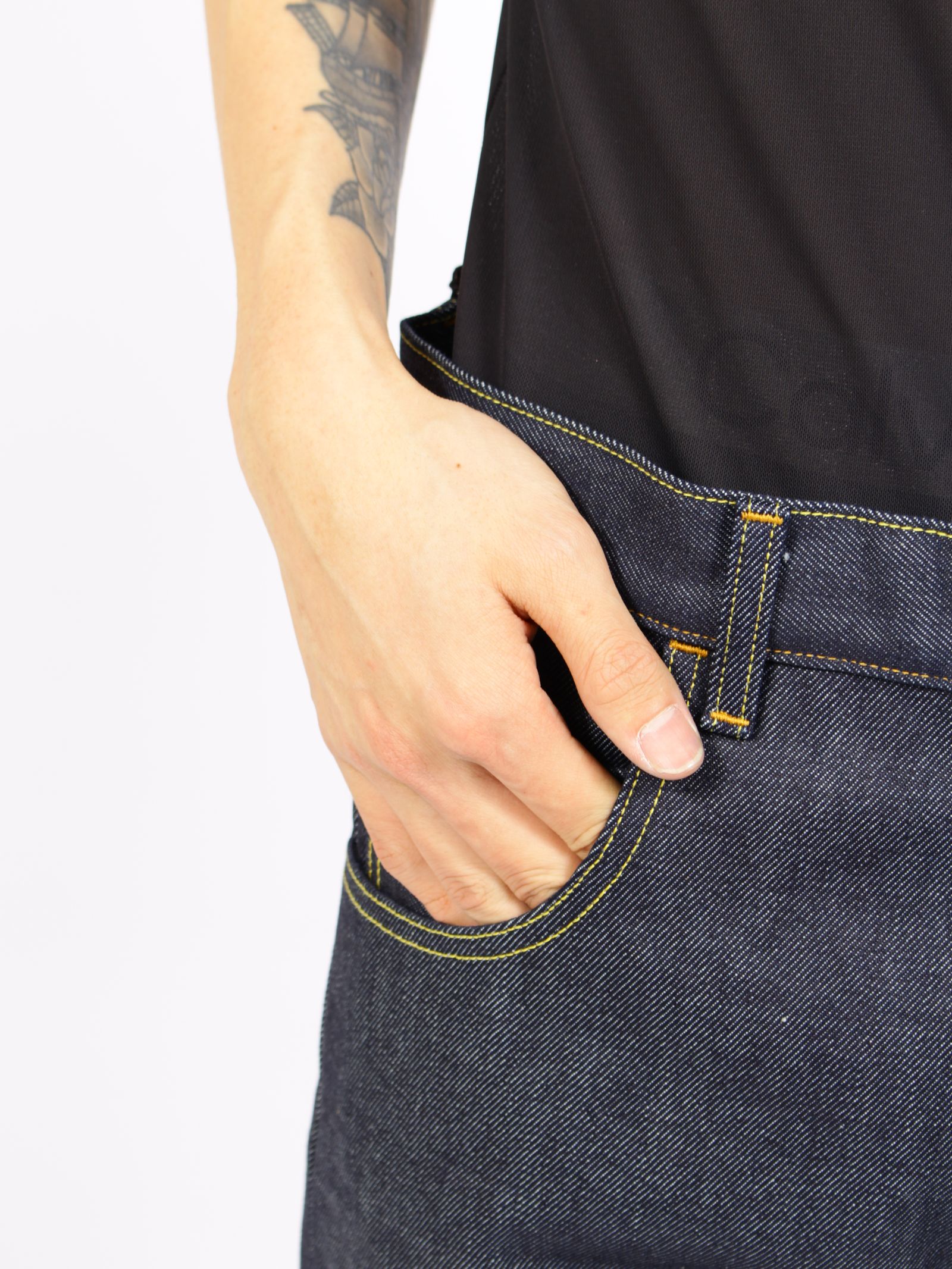 【26AW】スリム フレア デニム パンツ / SLIM FLARE DENIM PANTS -Sharon- / RIGID INDIGO(リジッド インディゴ)