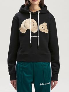 PALM ANGELS - 【23SS レディース】クロップド テディベア フーディー 