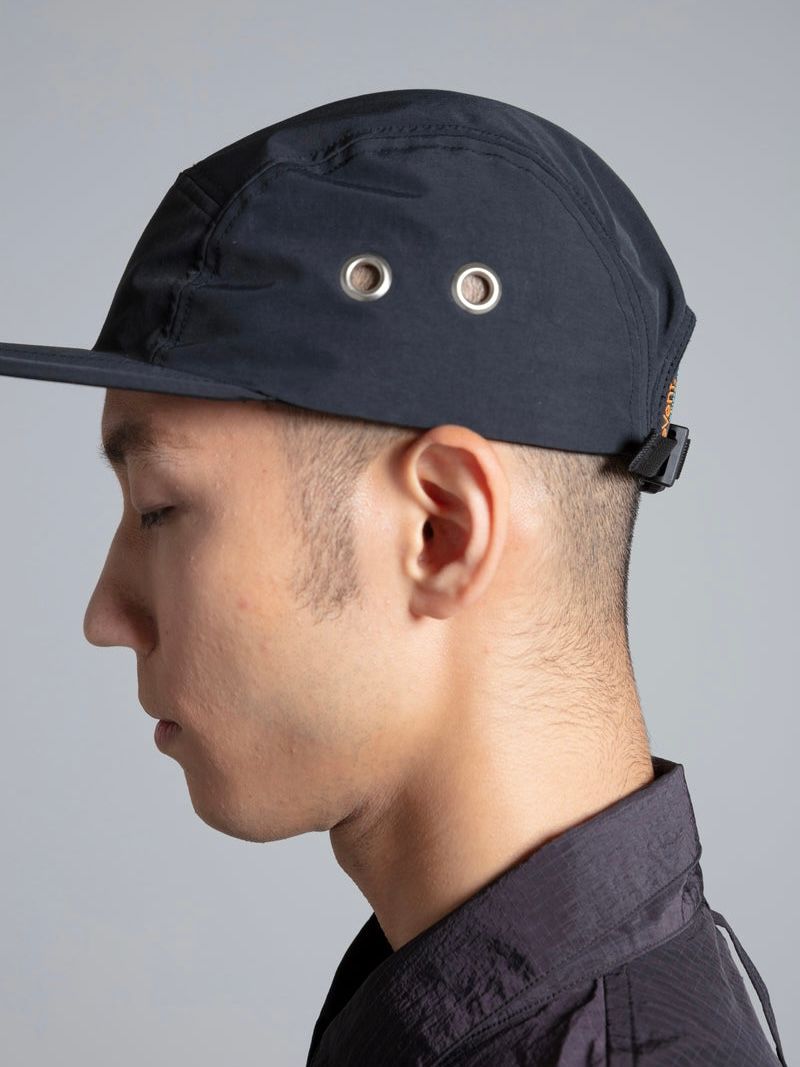 【25SS】5パネル ジェット キャップ  帽子 / 5 PANEL JET CAP / ブラック×シルバー