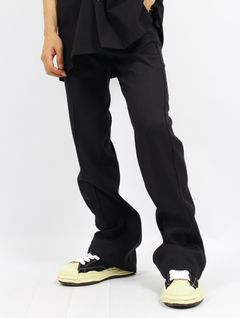【25SS】"フレア" プレスド パンツ / "FLARE" PRESSED PANTS / ブラック