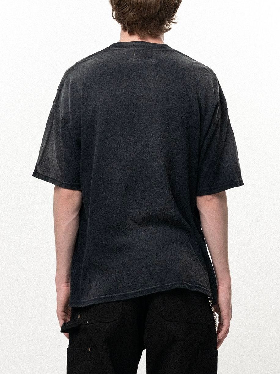 【26SS】”コヨーテ エンジェル”  ポケット ヴィンテージ加工 半袖 Tシャツ / "COYOTE ANGEL" POCKET TEE / ブラック