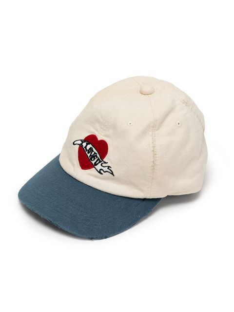 【25AW】CA4LA コラボレーション "I LOVE U" ディストレスド キャップ / CA4LA × KAMIYA "I LOVE U" DISTRESSED CAP / ブルー