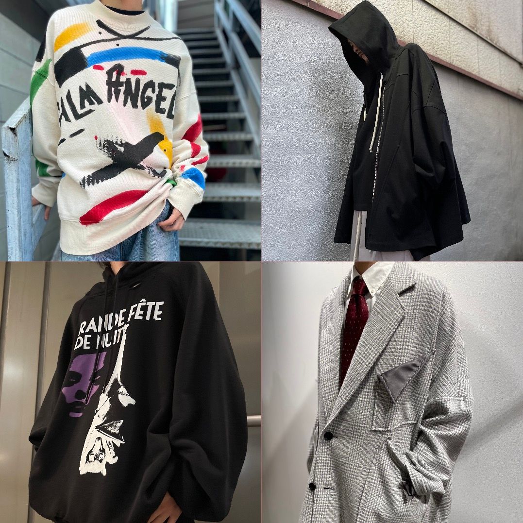 【22AW】プレイド ショート オーバーコート ライトグレー sulvamご回答宜しくお願い致します