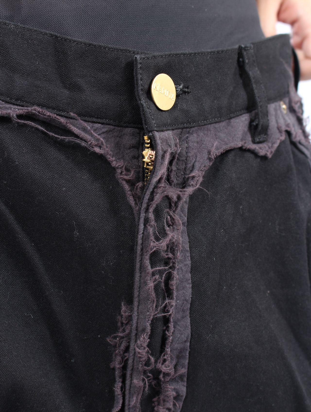 【25AW】ブラックミーンズ コラボレーション デコンストラクテッド ペインター パンツ / BLACKMEANS × KAMIYA DECONSTRUCTED PAINTER PANTS / ブラック