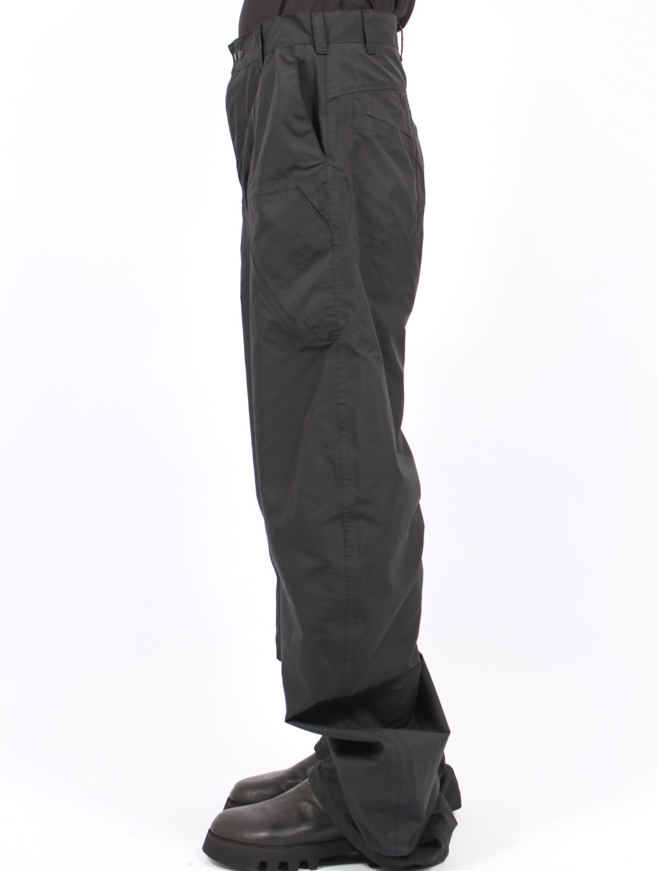 【25AW】6ポケット パネル ツイスト トラウザーズ / 6Pocket Panel Twist Trousers / ブラック