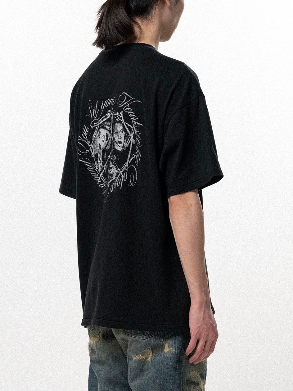 【26SS】"スイート スマイル" Tシャツ / "SWEET SMILE" T-SHIRT / ブラック