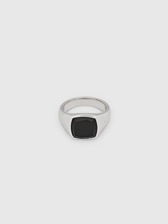 ケイ リング ポリッシュド マット オニキス / KAY RING POLISHED ONYX / シルバー