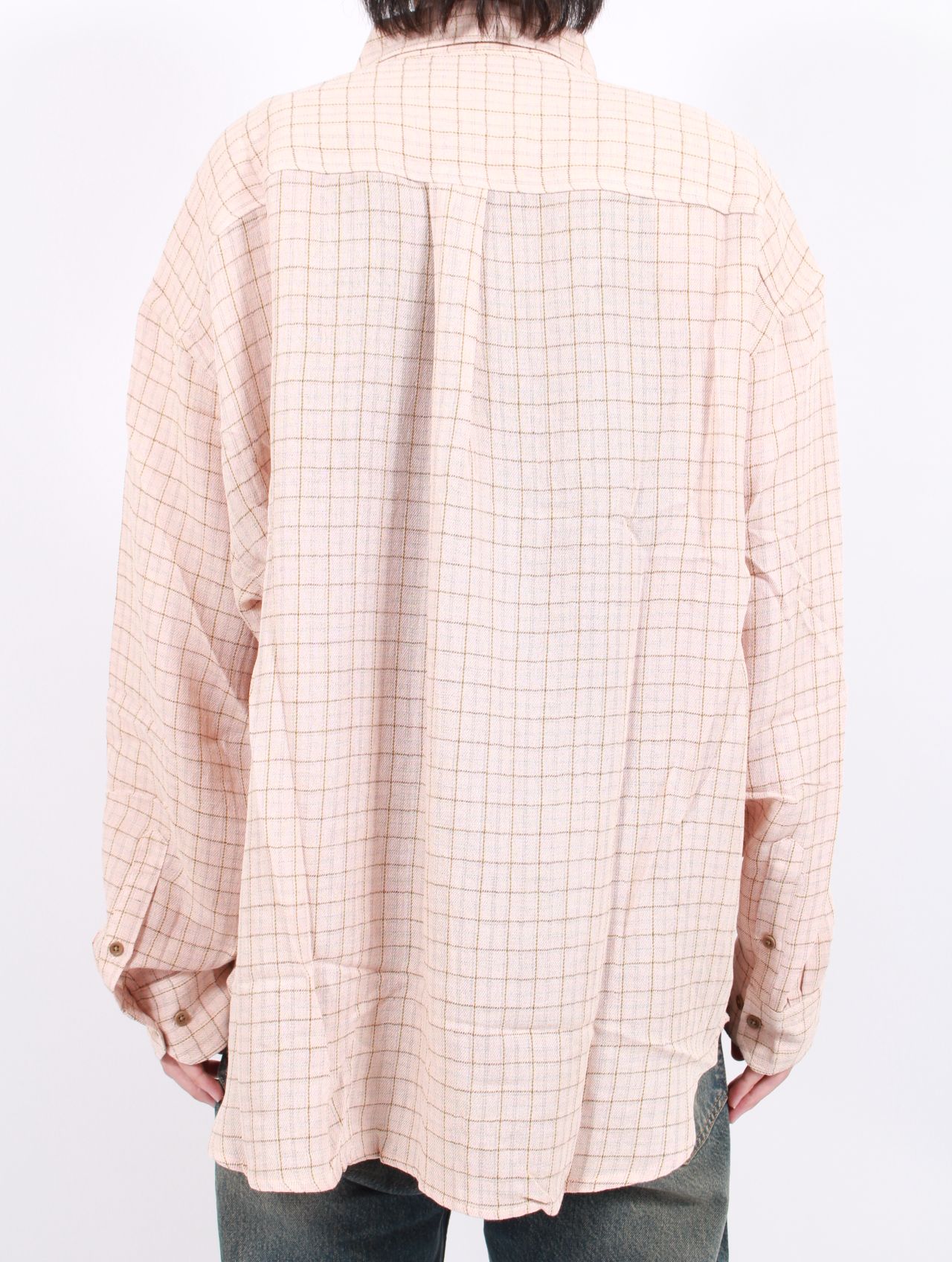 【25AW】ルーム シャツ 長袖 チェック / ROOM SHIRT / AIRY PINK CHECK(ピンクチェック)