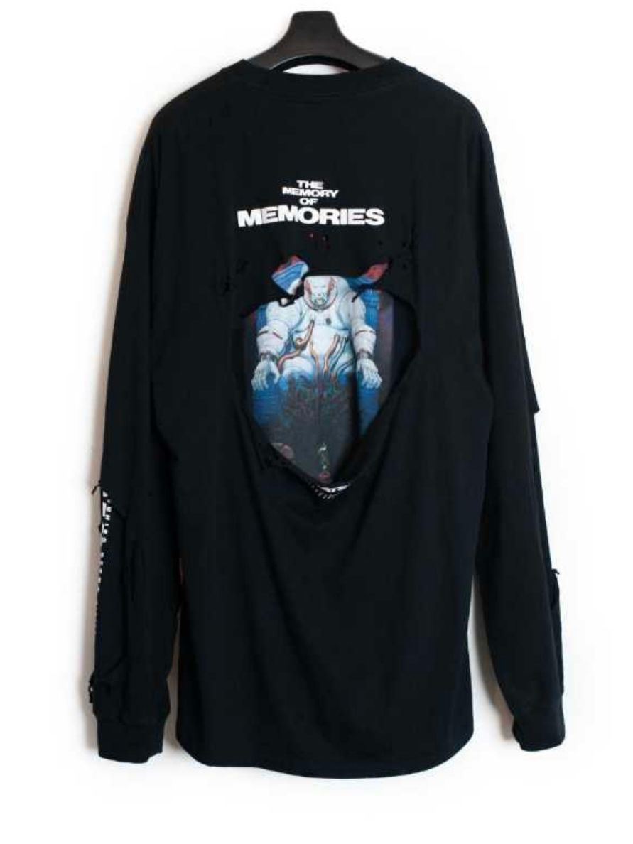 【26SS】"メモリーズ" 大友克洋 ロングスリーブ Tシャツ 長袖 Tシャツ / MEMORIES M.V Crush L/SL Tee  / ブラック